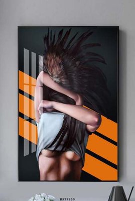 File tranh File tranh hiện đại pha lê gương KF77650 (gốc) chủ đề trừu tượng