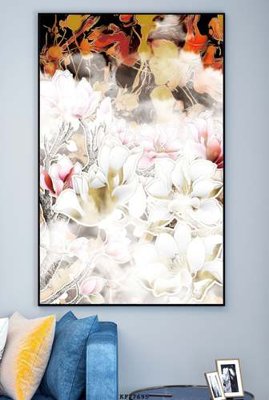 Download file File tranh hiện đại pha lê gương KF77695 (gốc) in mica đèn LED