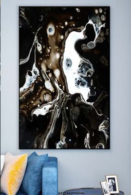 File in lụa File tranh hiện đại pha lê gương KF77883 (chất lượng cao) File tranh hiện đại pha lê gương KF77883