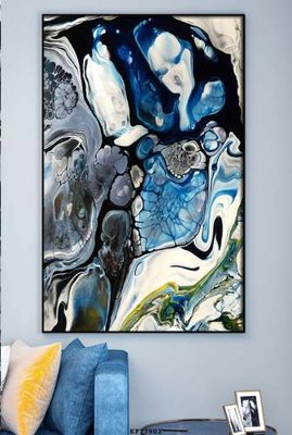 File in lụa File tranh hiện đại pha lê gương KF77902 (chất lượng cao) File tranh hiện đại pha lê gương KF77902