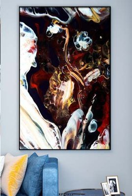 File tranh File tranh hiện đại pha lê gương KF77913 (gốc) in vải canvas