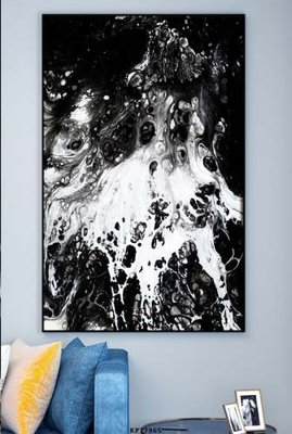 File in trần File tranh hiện đại pha lê gương KF77965 (bản gốc) phong cảnh