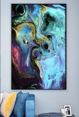 File tranh File tranh hiện đại pha lê gương KF77974 (file gốc) chủ đề phong thủy