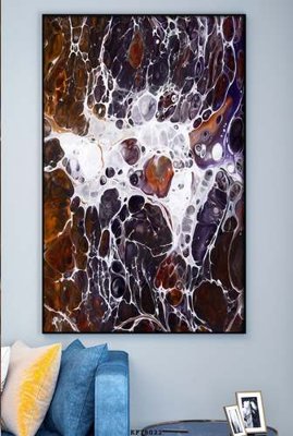 File PSD File tranh hiện đại pha lê gương KF78022 (gốc) tách lớp chi tiết