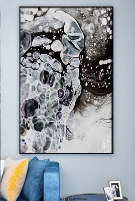 Download file File tranh hiện đại pha lê gương KF78030 (gốc) in mica đèn LED