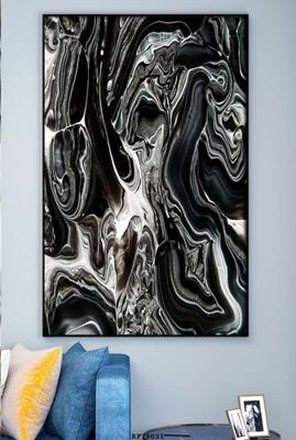 File tranh File tranh hiện đại pha lê gương KF78031 (gốc) chủ đề con người