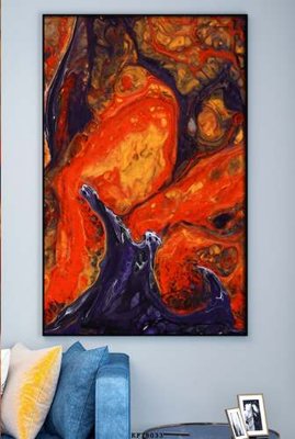 File tranh File tranh hiện đại pha lê gương KF78033 (file gốc) chuẩn màu in