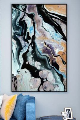 Ảnh gốc File tranh hiện đại pha lê gương KF78046 (độ nét cao) in mica