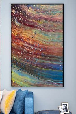 File tranh File tranh hiện đại pha lê gương KF78123 (gốc) chủ đề thiên nhiên