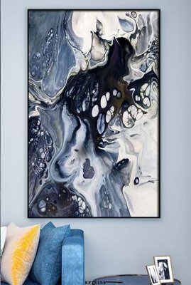 File tranh File tranh hiện đại pha lê gương KF78159 (bản gốc) in lụa 3D