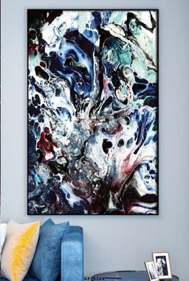 File tranh File tranh hiện đại pha lê gương KF78164 (gốc) phong cách tối giản