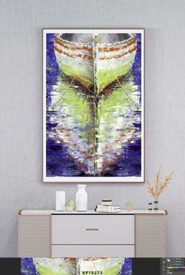 Tải file File tranh hiện đại pha lê gương KF78273 (gốc) làm tranh trang trí
