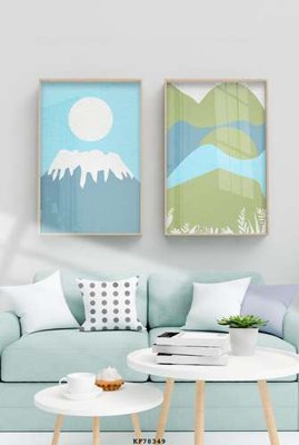 File gốc File tranh hiện đại pha lê gương KF78349 (vector) cho in ấn