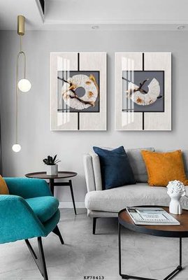 File in trần File tranh hiện đại pha lê gương KF78413 (bản gốc) phong cảnh