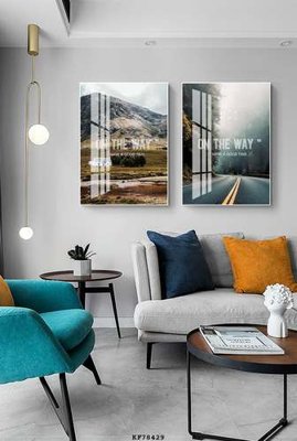 File tranh File tranh hiện đại pha lê gương KF78429 (bản gốc) in lụa 5D