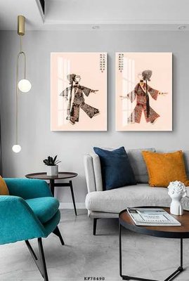 File gốc File tranh hiện đại pha lê gương KF78490 (dành cho trang trí nội thất)