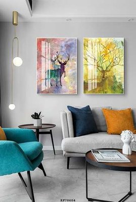 File PSD in ấn File tranh hiện đại pha lê gương KF78604 (chất lượng cao)