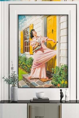 File gốc File tranh hiện đại pha lê gương KF78837 (in mica) trang trí