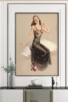 File gốc in tráng gương File tranh hiện đại pha lê gương KF79024 chi tiết