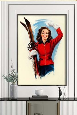 File tranh File tranh hiện đại pha lê gương KF79093 (gốc) phong cách tối giản