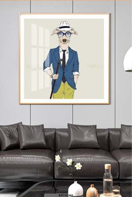 File gốc File tranh hiện đại pha lê gương KF79180 (in tráng gương) ốp tường