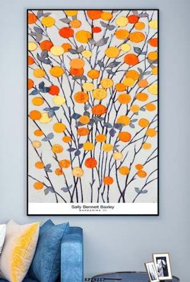 File in ấn File tranh hiện đại pha lê gương KF79217 chuyên nghiệp