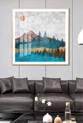 File gốc File tranh hiện đại pha lê gương KF79219 cho in ấn và thiết kế