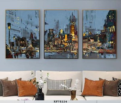 File in lụa File tranh hiện đại pha lê gương KF79224 (phong cảnh) File tranh hiện đại pha lê gương KF79224