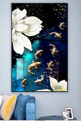 File tranh File tranh hiện đại pha lê gương KF79329 (bản gốc) treo phòng ăn