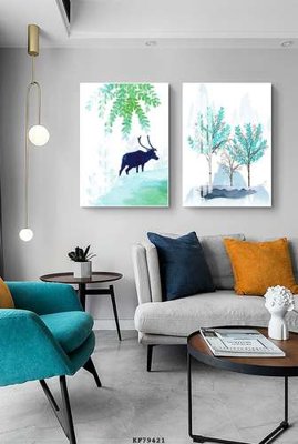 File in trần File tranh hiện đại pha lê gương KF79421 (file gốc) hoa văn 3D