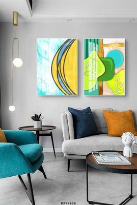 File in ấn File tranh hiện đại pha lê gương KF79426 chuyên nghiệp