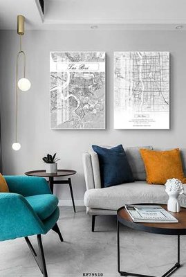 File PSD File tranh hiện đại pha lê gương KF79510 (bản gốc) cho nhà in