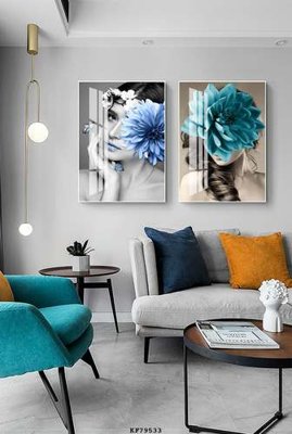 File ảnh File tranh hiện đại pha lê gương KF79533 (gốc) in PP, decal