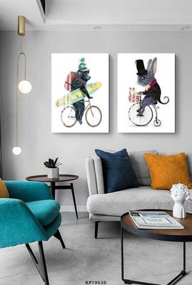 Download file gốc File tranh hiện đại pha lê gương KF79535 (in lụa) tranh 3D