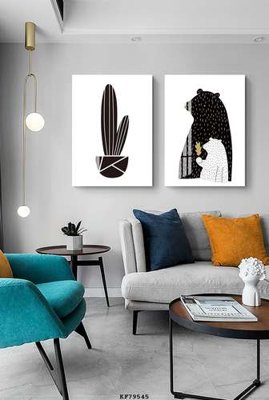 File tranh File tranh hiện đại pha lê gương KF79545 (bản gốc) in canvas