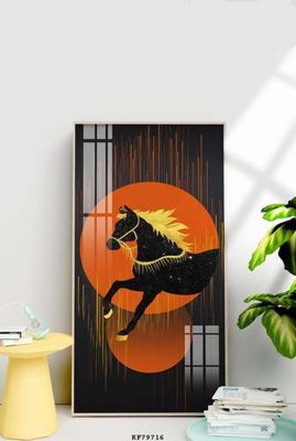 File tranh File tranh hiện đại pha lê gương KF79716 (bản gốc) in lụa 3D