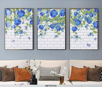 File tranh File tranh hiện đại pha lê gương KF79793 (bản gốc) treo quán cafe