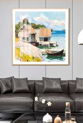 File in lụa File tranh hiện đại pha lê gương KF79865 (phong cảnh) File tranh hiện đại pha lê gương KF79865