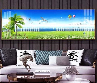 File in trần File tranh hiện đại pha lê gương KF79897 (bản gốc) trời sao