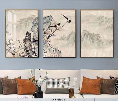 File ảnh File tranh hiện đại pha lê gương KF79906 (gốc) in biển hiệu