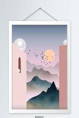 File in mica File tranh hiện đại pha lê gương KF80027 (bản gốc) sắc sảo