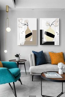 File tranh in mica File tranh hiện đại pha lê gương KF80068 (độ phân giải cao)