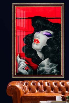 File gốc in mica File tranh hiện đại pha lê gương KF80083 chất lượng