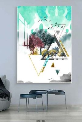 File gốc File tranh hiện đại pha lê gương KF80096 (in 3D) nghệ thuật