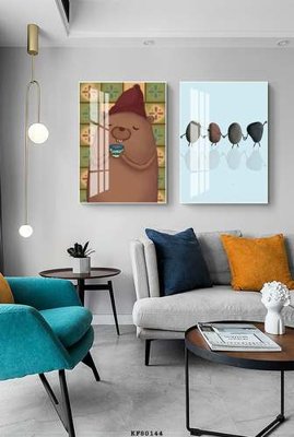 File tranh File tranh hiện đại pha lê gương KF80144 (gốc) in film