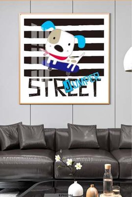 File in ấn File tranh hiện đại pha lê gương KF80176 (bản gốc) cao cấp