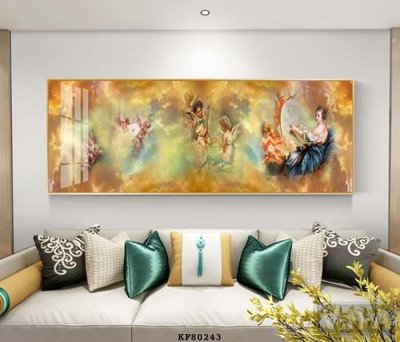 File tranh in tráng gương File tranh hiện đại pha lê gương KF80243 (siêu nét)