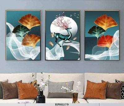 File gốc File tranh hiện đại pha lê gương KF80279 (in mica) trang trí