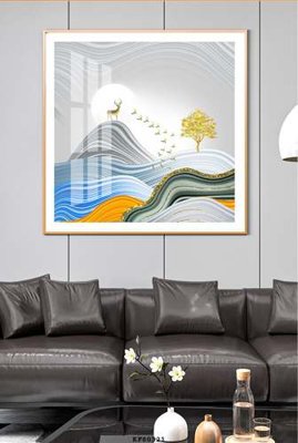 Tải file tranh gốc File tranh hiện đại pha lê gương KF80321 chất lượng cao