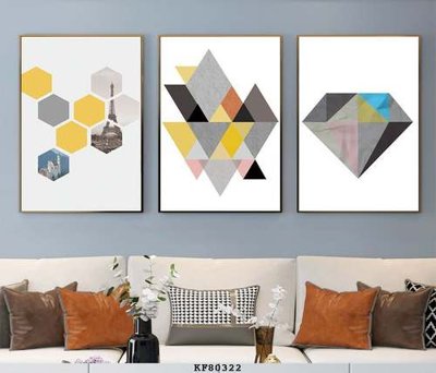 File PSD File tranh hiện đại pha lê gương KF80322 (bản gốc) đã tách nền